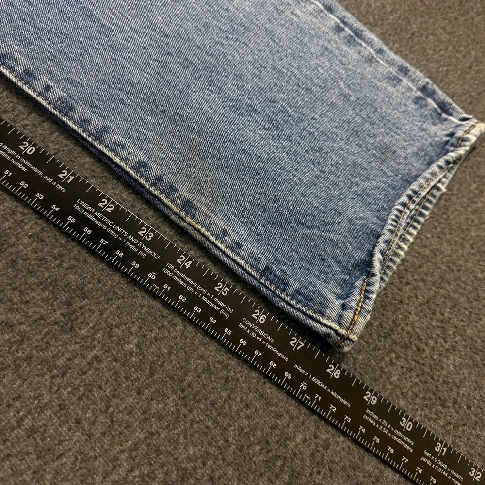 Vintage Levis 501 Jeans Mens 38x28 Blue Good Distressed Stained Straight Leg
